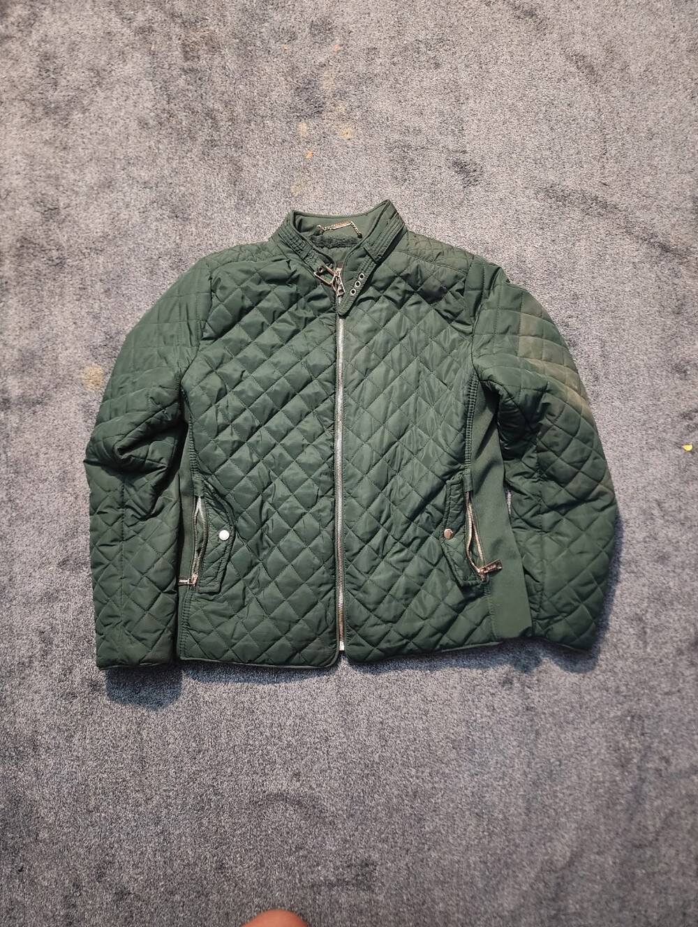 Quilted Green Jacket - Classic Lightweight Coat